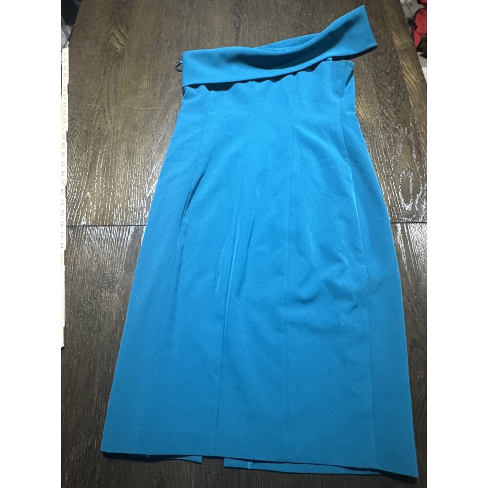 Eliza J Womens Teal Slitted One Shoulder Sleeveless PLUS SIZE 14